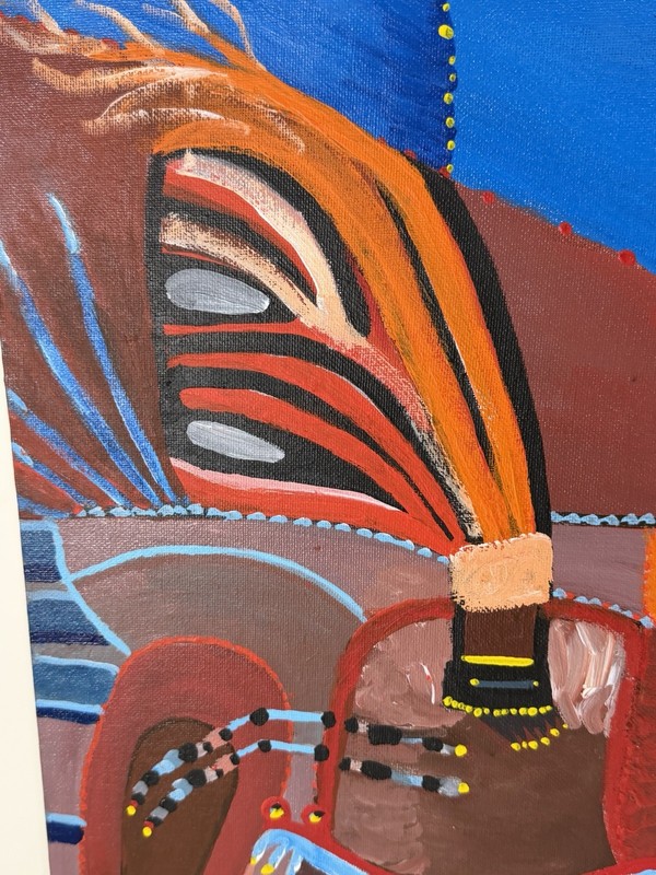 Visionary Expressionist Dream Painting By New York Outsider Artist Louise Abrams gallery