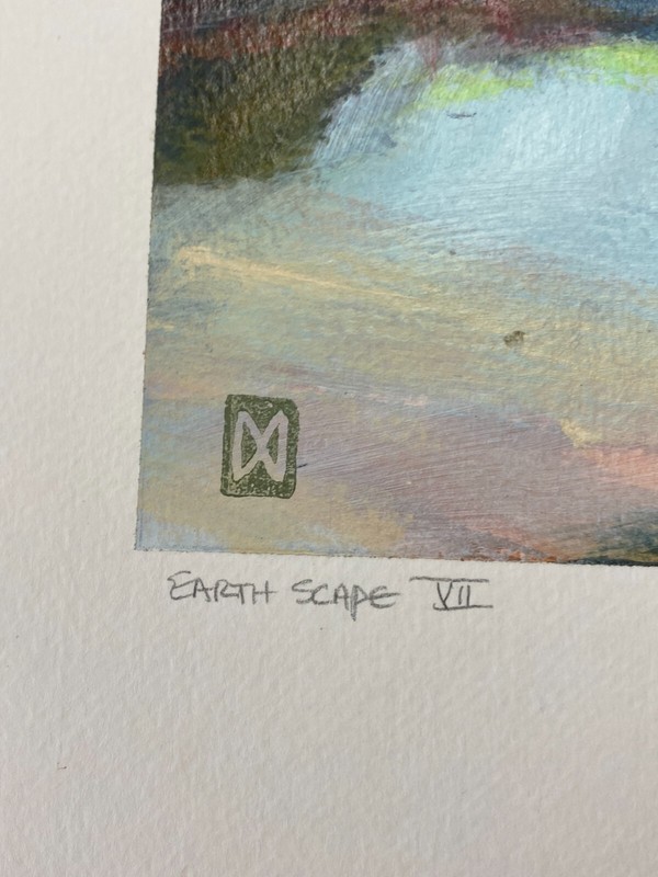 "Earth Scape VII" by Martin E. Waldera. Original oil painting. Signed by artist. gallery