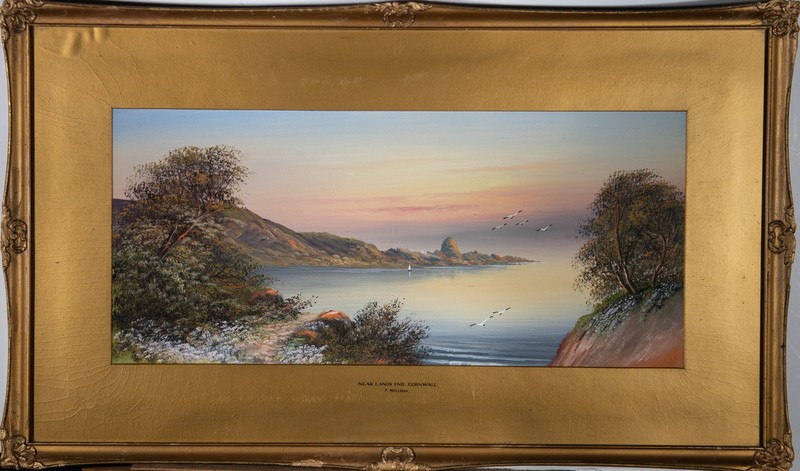 F. Welldon – Mid 20th Century Gouache, Near Land’s End, Cornwall