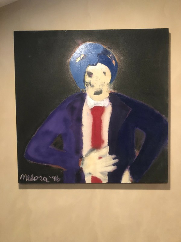 Melora Griffis painting "Too much T.V" - very strong piece