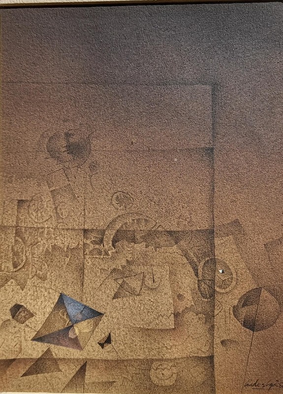 CARLOS AGUERO MINIATURA TEMPERA