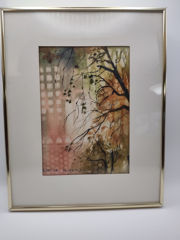 Eleise Patterson Original Watercolor Signed Framed Matted
