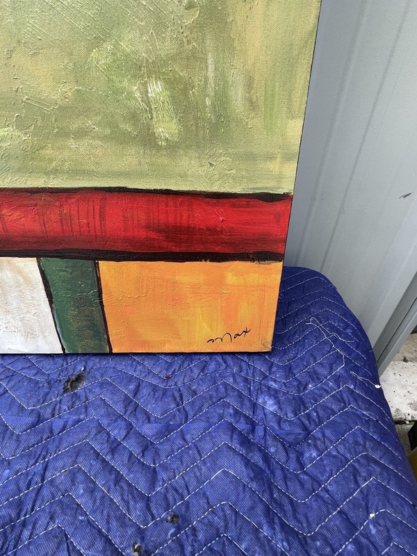 Artist Guild America painting original Art Hand painted Signed 40”x40” Canvas gallery