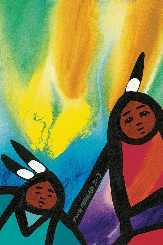 Jerry WHITEHEAD » Sparks Fly » Canvas Native Art Indigenous Cree Gift Decor