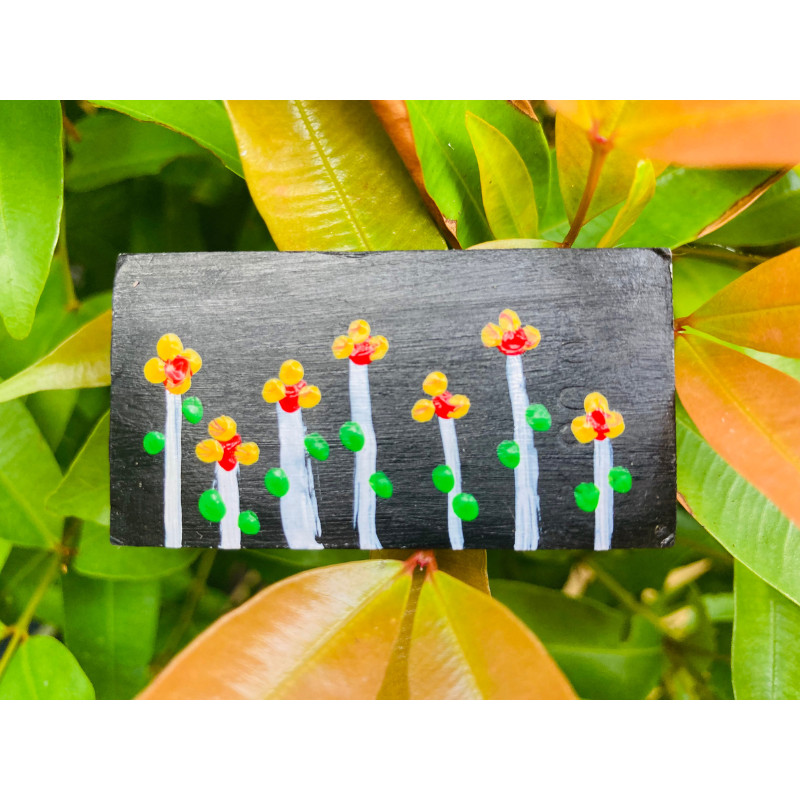 ACEO Art Sri lanka BLACK OF FLOWER GARDEN
