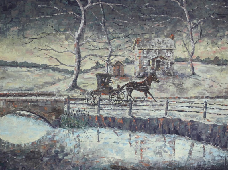 Ken Newport, Indiana original painting «Country Doctor» 18″ x 24″ oil on canvas