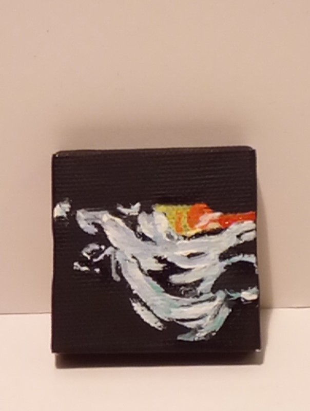 Original 2″ x 2″ Mini Canvas Hand Painted Antelope Canyon Utah