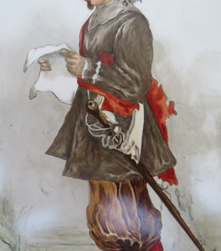 FRAMED JEAN LEON GEROME FERRIS PAINTING ON PORCELAIN PLAQUE SIGNED A.L. YOUNG gallery