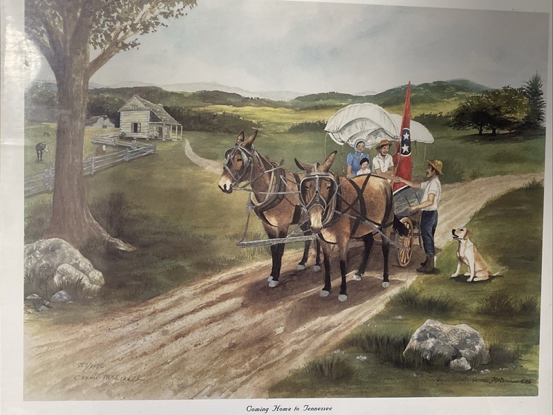 «Coming Home To Tennessee» Print Connie McDonald 15×20 Signed Numbered 887/198