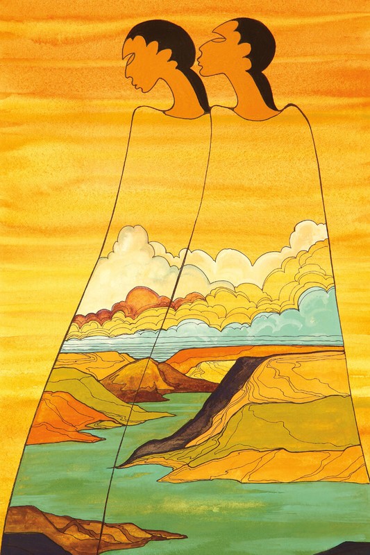 Maxine NOEL » Sisters Of The Earth » Canvas Giclee Art Santee Oglala Sioux
