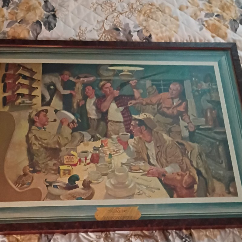 Realism Painting of People Figures in Social Setting Art Theme
