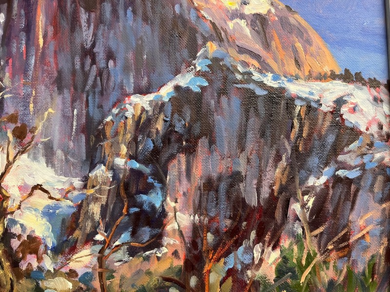 Half Dome 11"x14" oil painting Marilyn R. Eger gallery