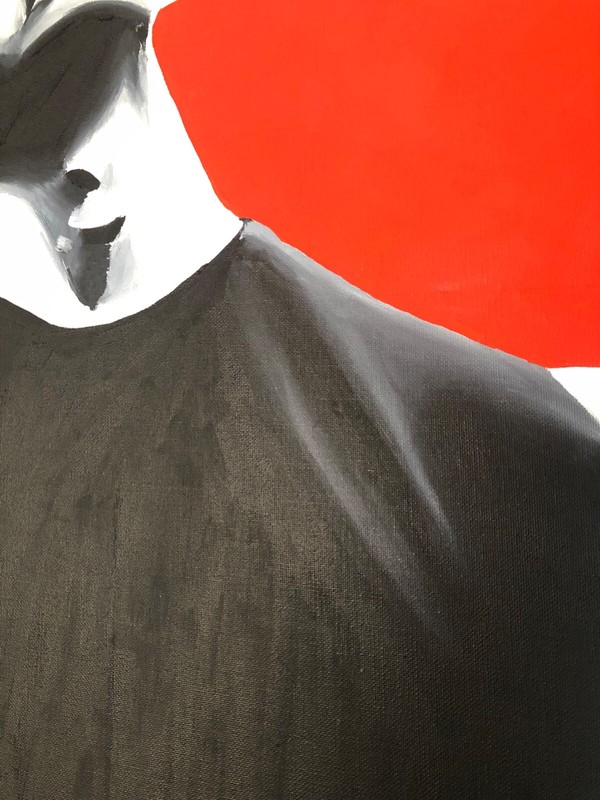 Contemporary Boy Man Figure Young Portrait Monochromatic Art gallery