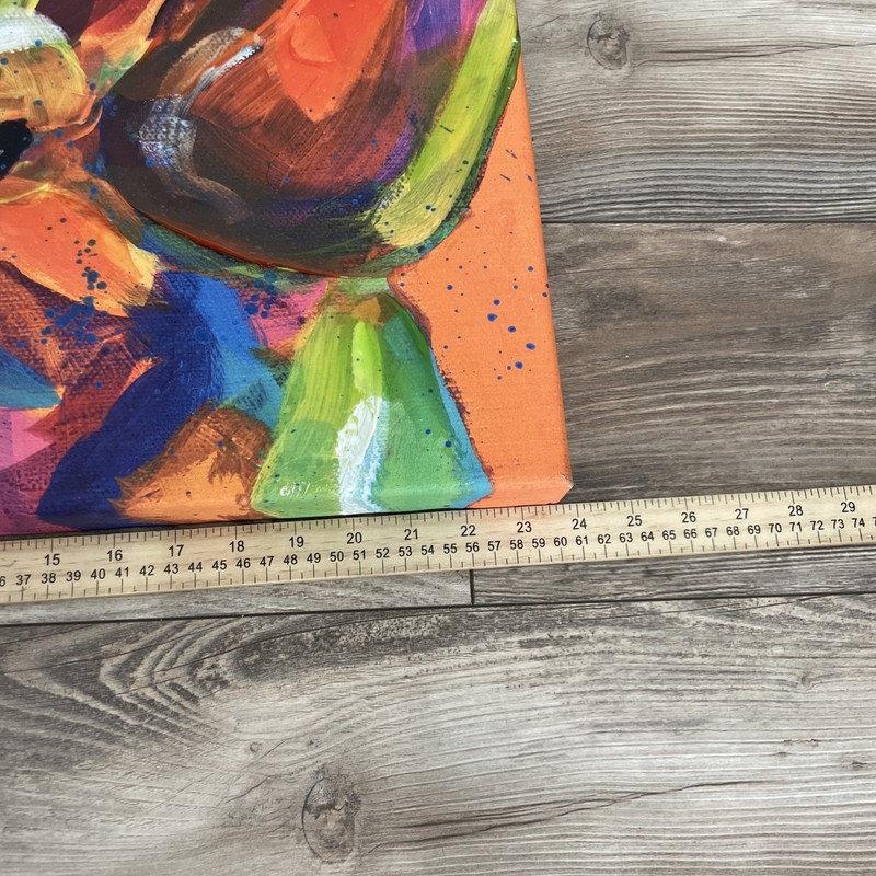Dacshaund by Tracy Miller- Painting hand-embellished giclée Bright Colorful gallery