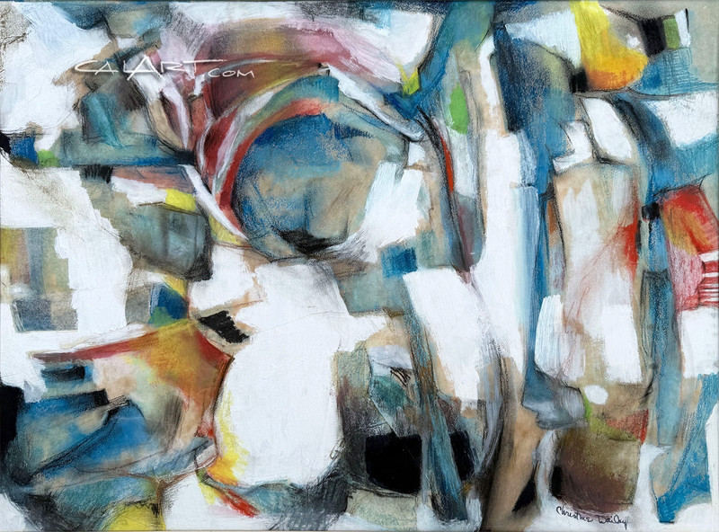 MID CENTURY PAINTING 1950’S ABSTRACT EXPRESSIONISM LOS ANGELES ARTIST