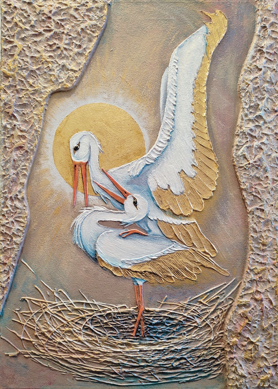 art 762 Original Acrylic Painting – 70×50 cm (27.56×19.69 in) – Textured Canvas