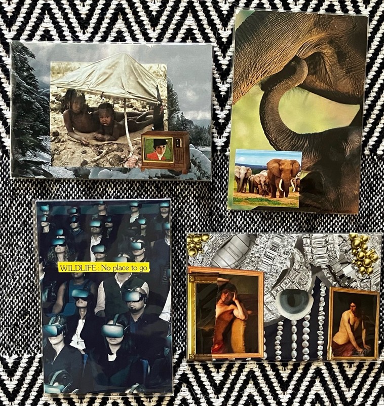 Original Artwork by Nikki Diamantopoulos -Four 4 x 6 inch images