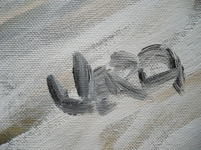 GERARDO VERA, MODERN ABSTRACTION ABSTRACT EXPRESSIONISM Mid Century 1987 80s OIL gallery
