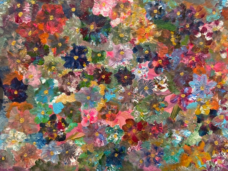 Painting Original Floral Abstract Acrylic Art Mat 11x14 Flower Decor Jimarieart gallery