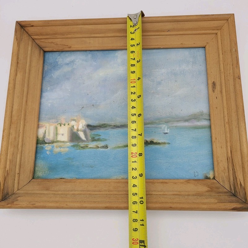 Christopher M. Day Oil on Board Original Painting Harbor with Sailboat Mariner gallery