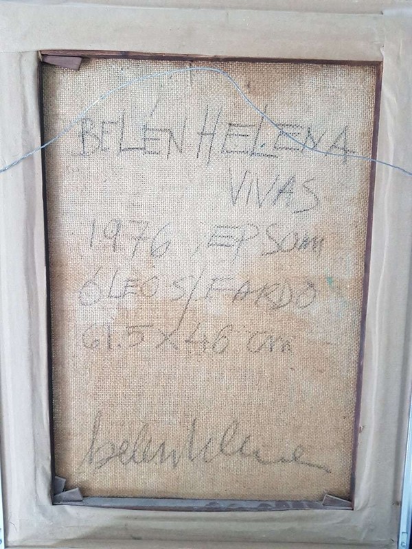 Bélen Helena Canvas Painting. Bélen Helena Painting Signed South America gallery