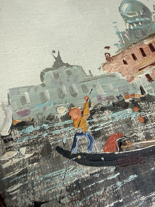Pair Original Vintage Antonio DeVity Paris Street Scene oil Painting Originals gallery