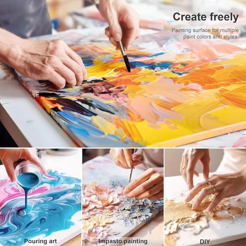 6x8 Inch Cotton Canvases - 8 Oz Triple Primed for Artists and Hobbyists gallery