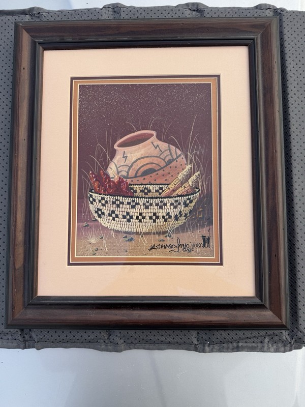 INDIAN SW ART – Original Watercolor – Tonto O’Odham Michael Chiago Sr –