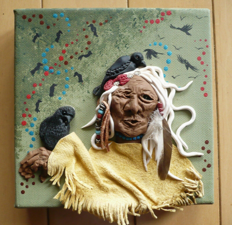 PATTY JENSON, CROOK MOUNTAIN STUDIOS American West Inspired FOLK PRIMITIVE ART