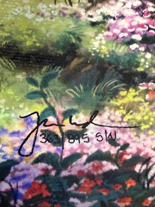 Thomas Kinkade "Sleeping Beauty" 12x18 S/N Highlighted Disney Dreams Collection gallery