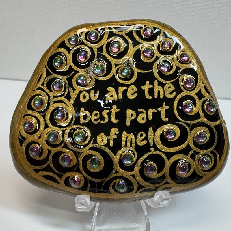 Encouragement, Love, and Kindness Rock – Hand-Painted By Jadel Rocks