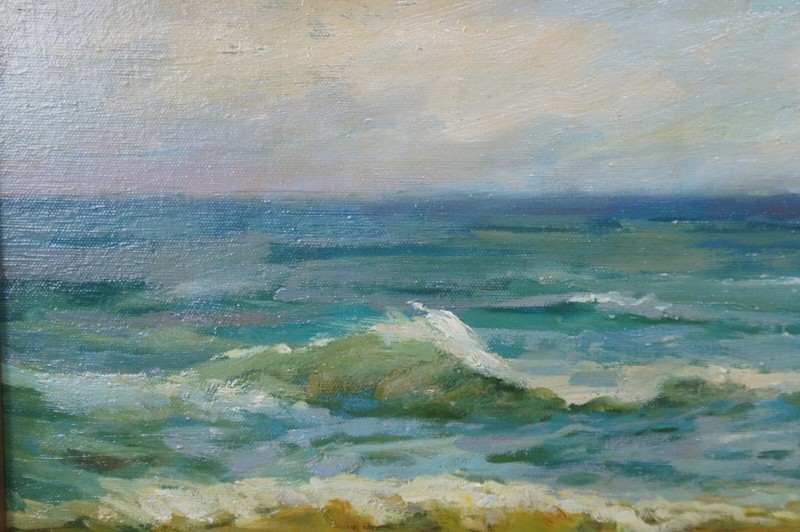 Ring Around the Rosie Large Impressionist Oil Painting After Edward Potthast 43" gallery