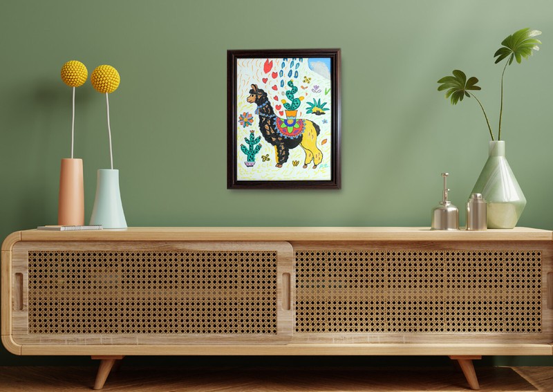 Canvas Art Original – Color Lama