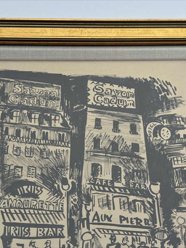 Jo Cain DRAWING WPA ARTIST FAMOUS REGIONALISM STREET SCENE URBAN 1930'S LISTED gallery
