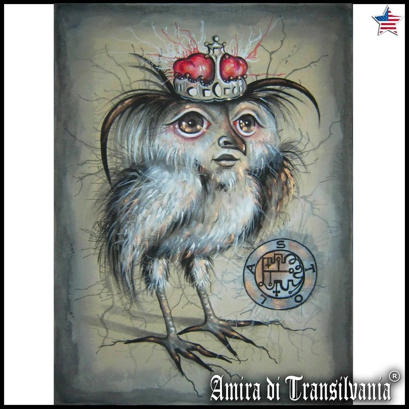 modern contemporary art paintings figurative goetia lemegeton stolas demons seal