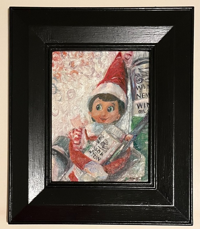 Holiday Oil Painting, Black Framed gallery