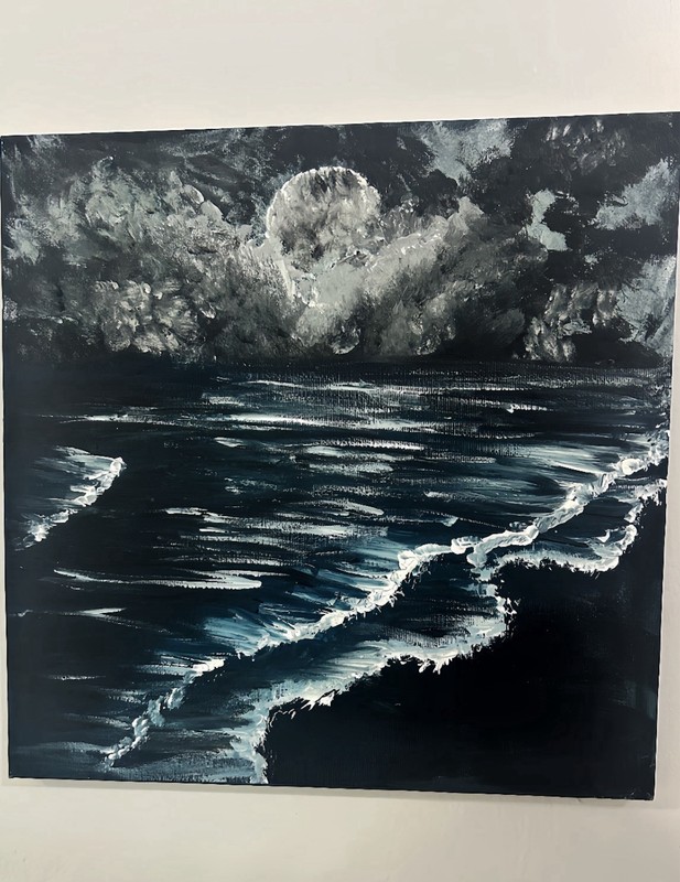 Pintura “silver ocean” original
