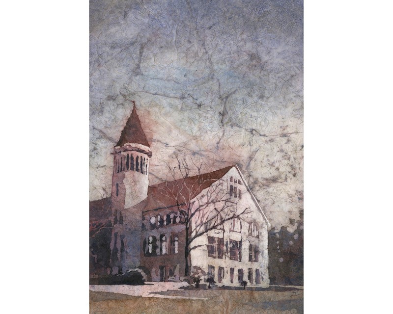 Orton Hall on OSU Oval The Ohio State University college dorm decor (original)