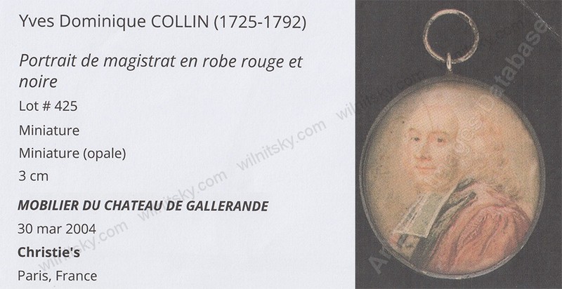 Yves Dominique Collin-? "Jean-Pierre Choné in Russian dress", miniature, 1775/80 gallery