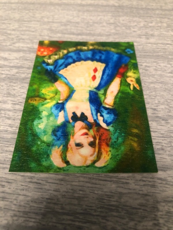 ACEO Liquitex Sketch - Harley in Wonderland - 1/1 - Auto - FREE SHIPPING gallery