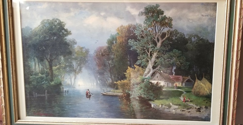 CARL (JOHANN HEINRICH) KRUGER OIL PAINTING 1873 LISTED ARTIST 1812-1880 gallery