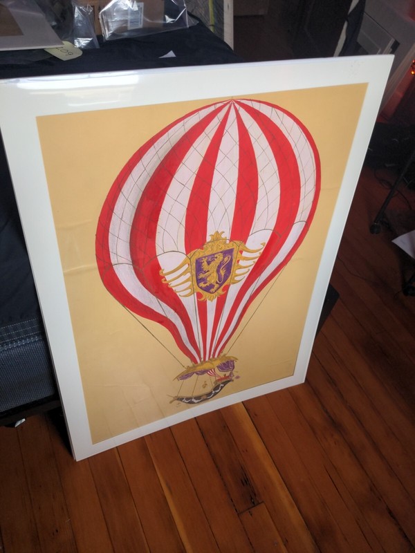 FIVE WEEKS IN A BALLOON Movie Props CONCEPT ART PAINTING FIlm Americana 1962 gallery