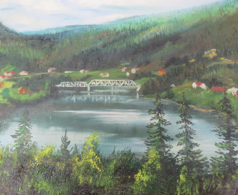 FRAMED REPRESENTATIONAL ACRYLIC LANDSCAPE OIL ON CANVAS PAINTING OF HAWAII gallery