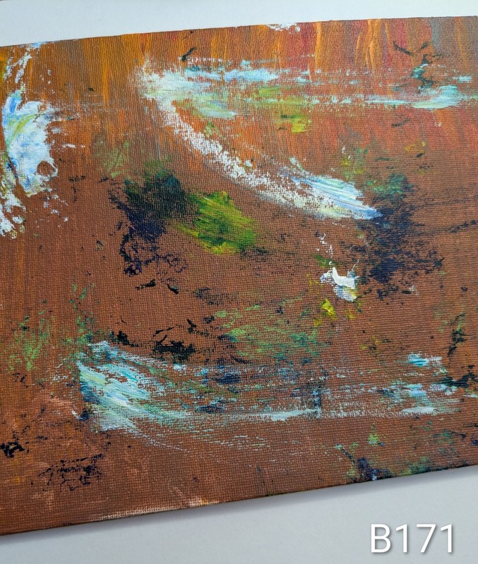 Original Painting Canvas Panel 8x10 Contemporary Modern Expressionist Wachtel gallery