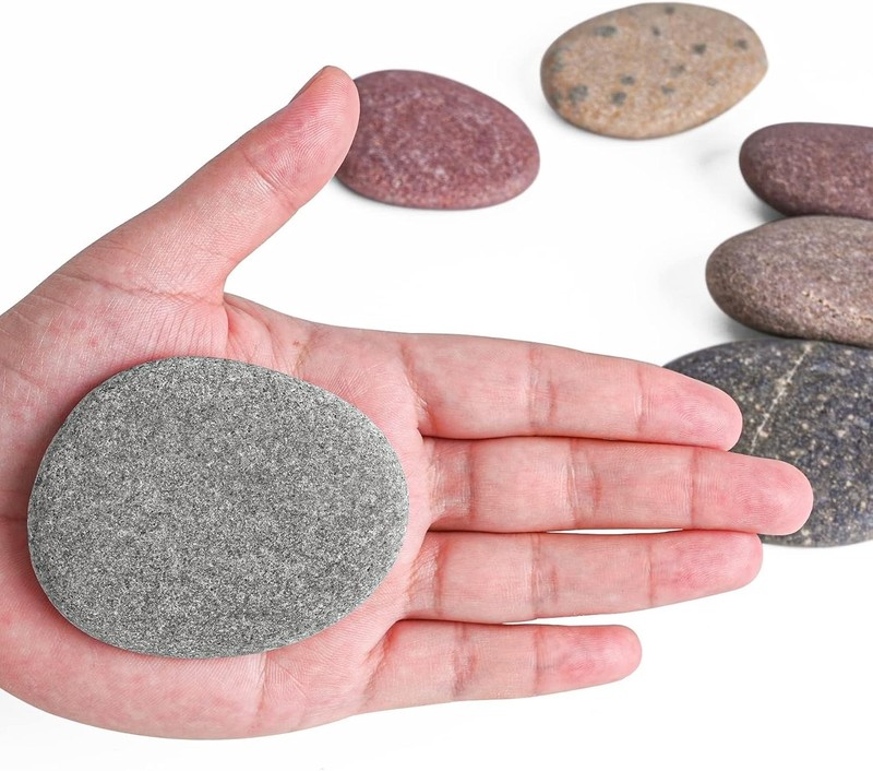 Large Flat Painting Stones 100 Pcs gallery