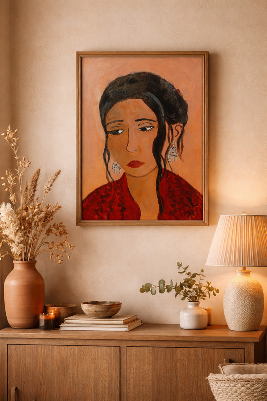 The woman with the silver earring gallery