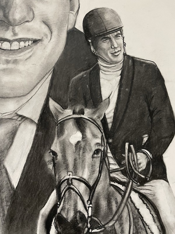 JOHN F KENNEDY JR ORIGINAL PAINTING BY ROBERT STEPHEN SIMON 20x24 gallery