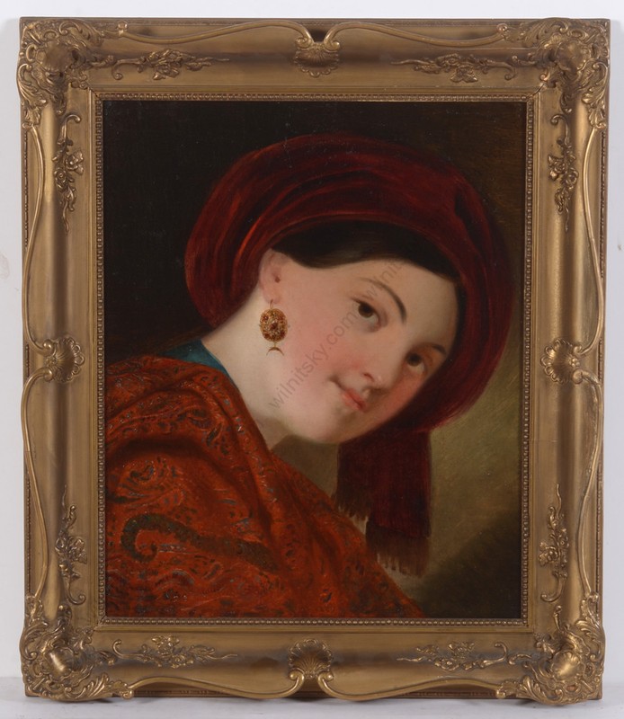 Johann Nepomuk Ender «Head of an Eastern Girl», oil on canvas, 1820/26