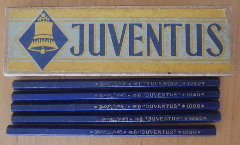 Five New Glocken Pencils Colored Pencils Juventus 1020 In Original Packaging!