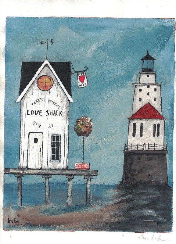 Original art 8x10L Hand Painted on Water color paper 9x12L in – fran hahn